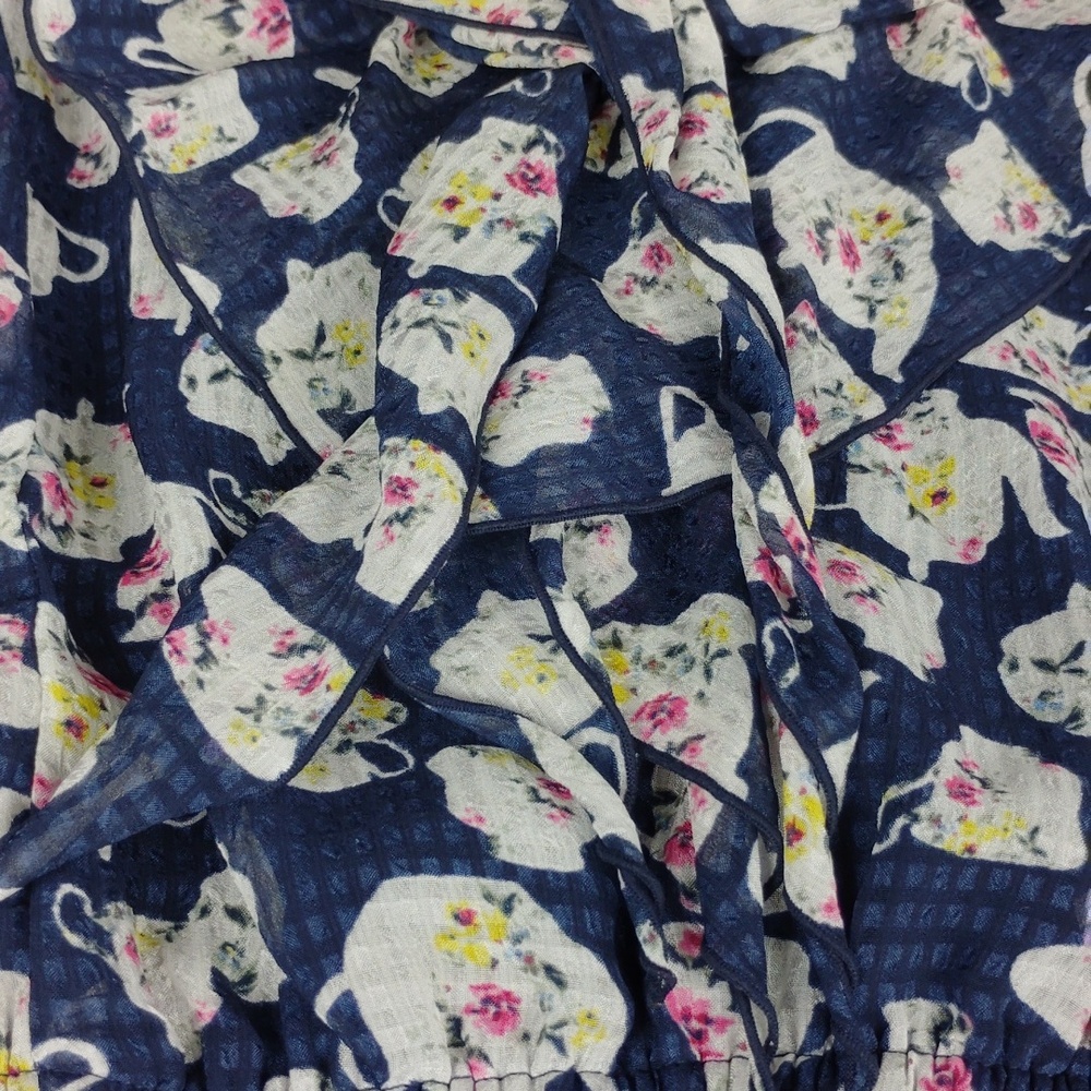 Disney Navy Floral Mini Dress - Picture 13 of 16
